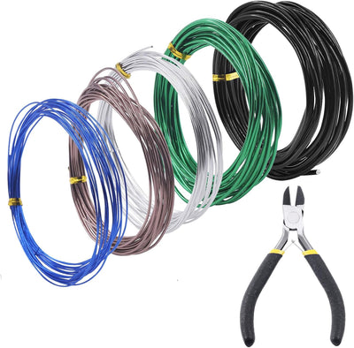 Kit herramientas bonsái alambre aluminio 0.118pulg 82ft