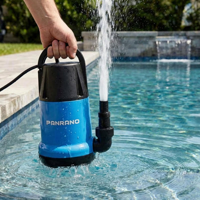 Bomba sumergible 1/3HP para drenaje hogar jardín piscina