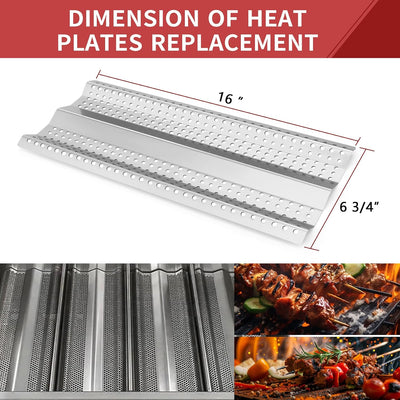 Repuesto placa calor parrilla Blaze 32-40pulg set 4