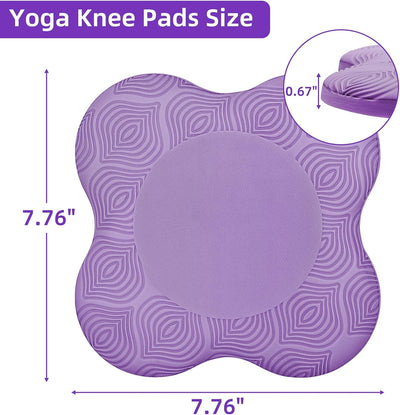 Juego 2 Rodilleras Yoga Antideslizantes Morado