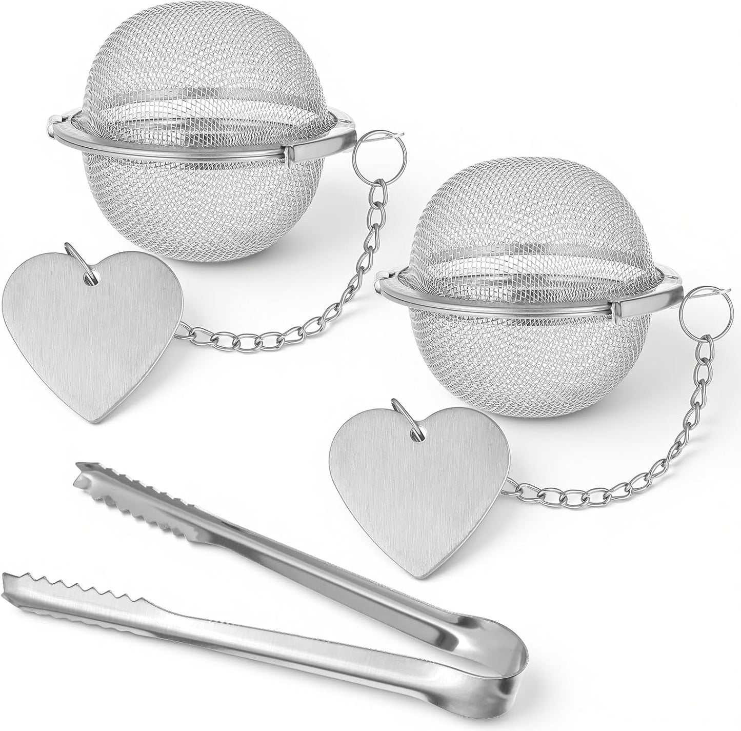 2 Bolas Infusoras Té Acero Inox 304 con Clip 2pulg