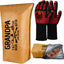 Manta para barbacoa con guantes y bolsa para carne