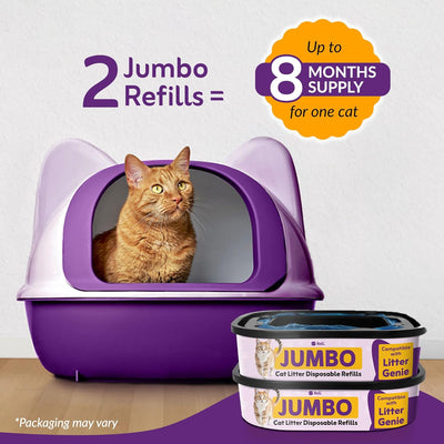 Bolsas Jumbo para arena gato comp 2 pzas 7 capas bloqueo olor