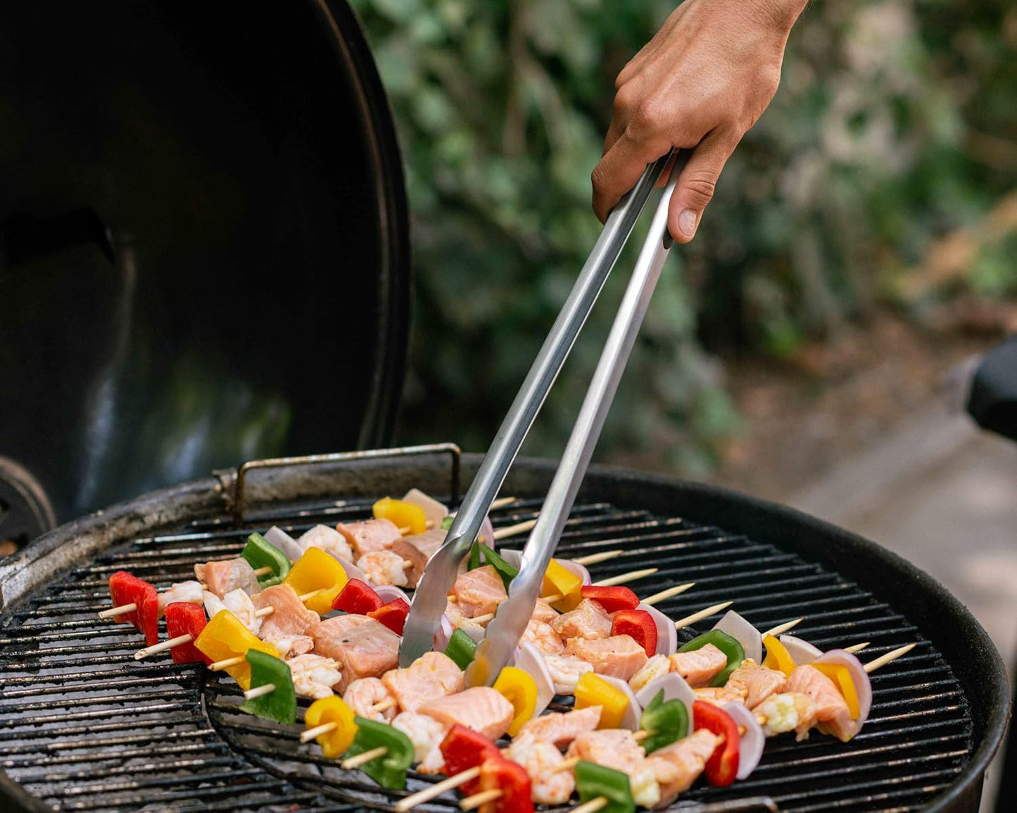 Set 4 Pzas Utensilios Parrilla Acero Inox Barbacoa