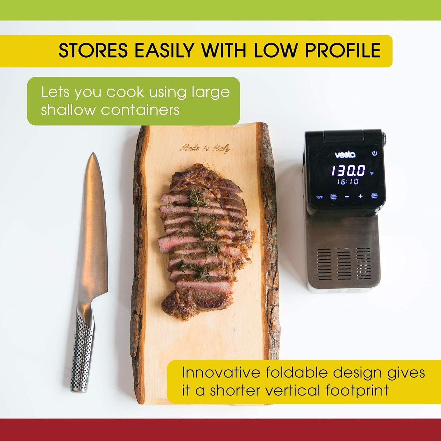 Cocina sous vide app control bolsas vacío 5mil