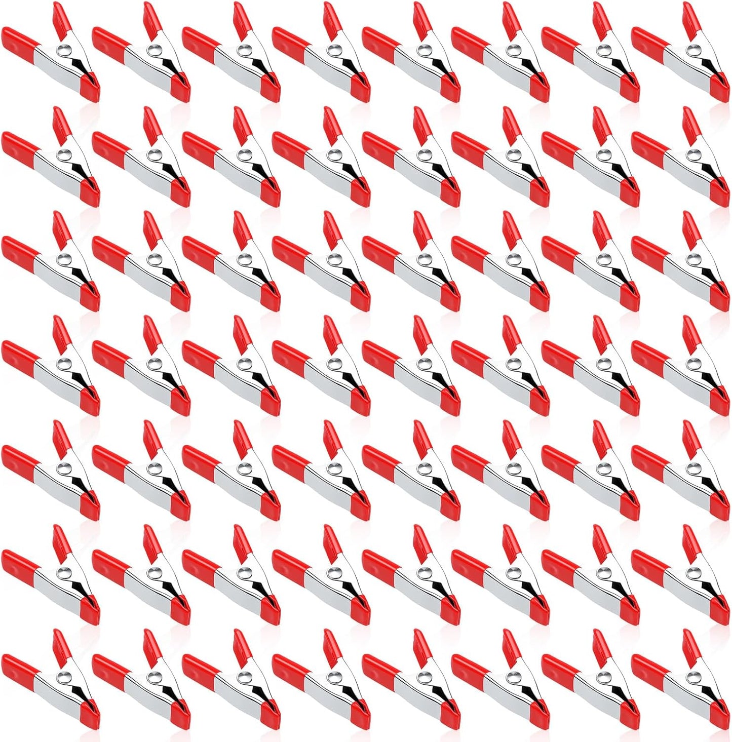 100 Abrazaderas Resorte 2pulg Asa PVC Acero Carpinteria