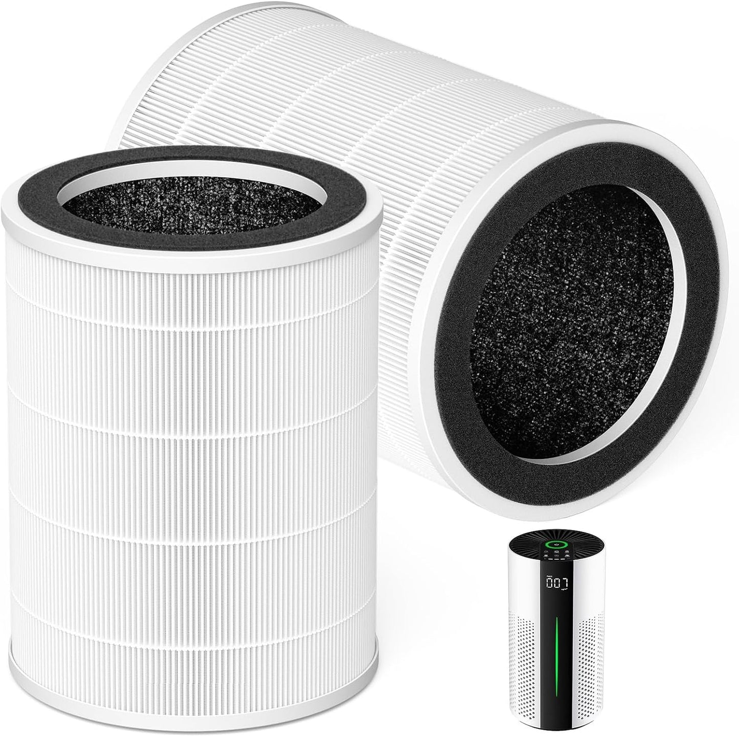 2 Filtros repuesto para purificador HEPA