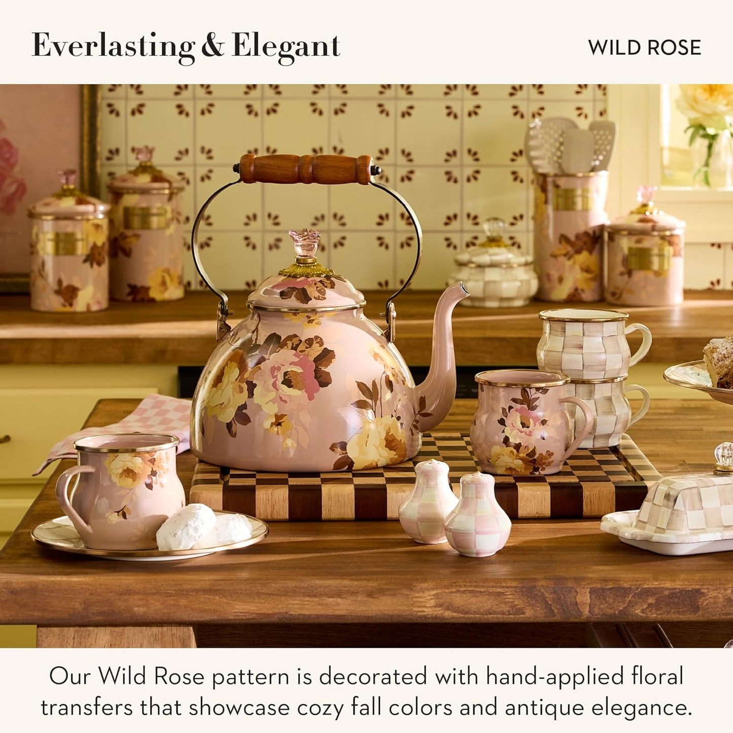 Cajón Almacenamiento Cerámica 64oz Wild Rose Mauve