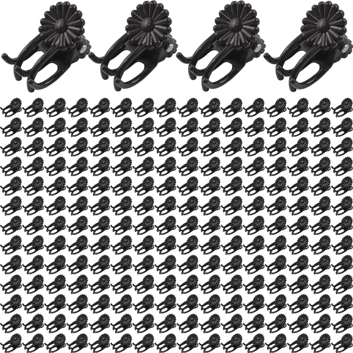400 Clips Orquídeas Soporte Flores y Vides Marrón