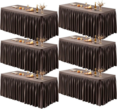Pack 6 Manteles Chocolate 6ft Spandex Ajustable