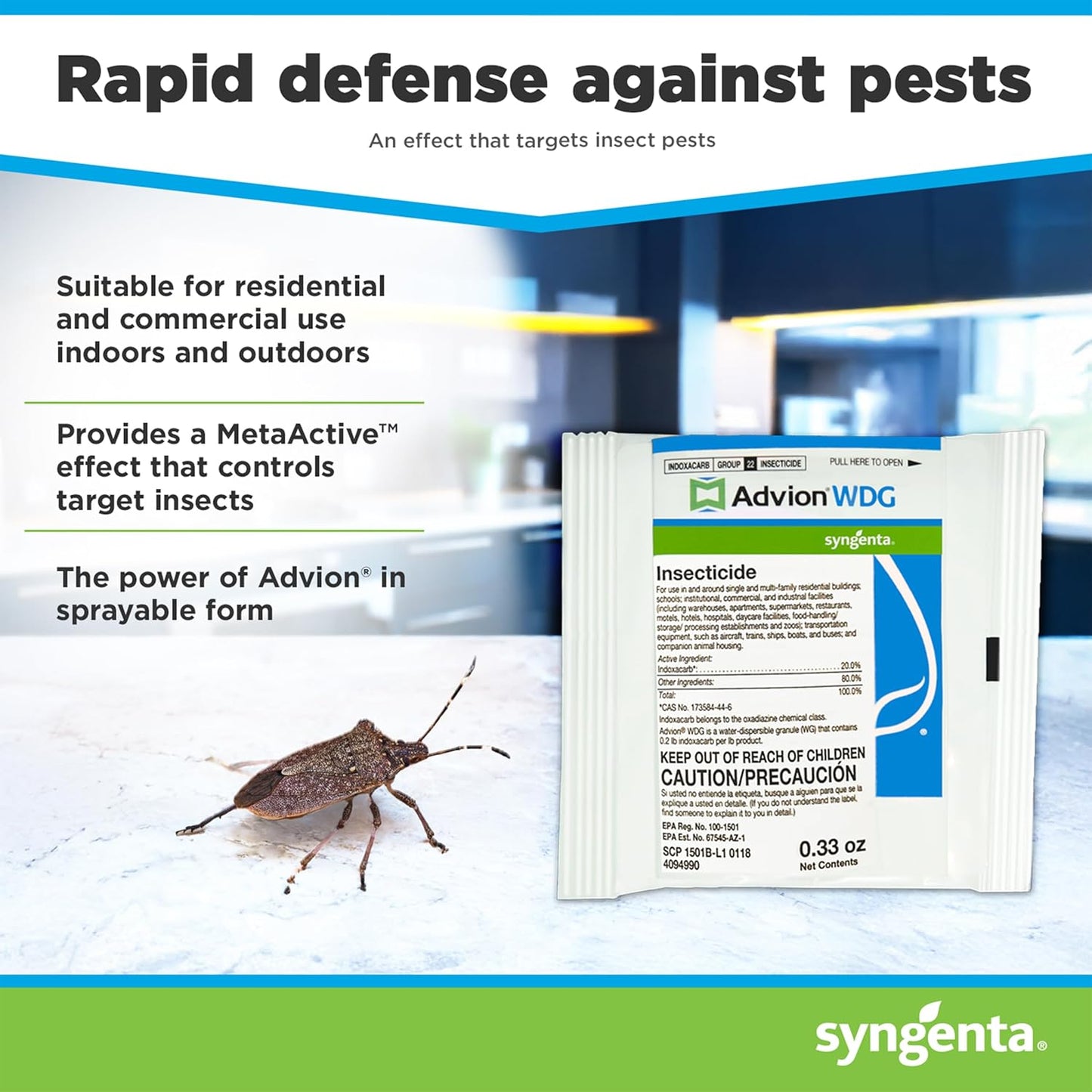 Insecticida Advion WDG 0.33oz