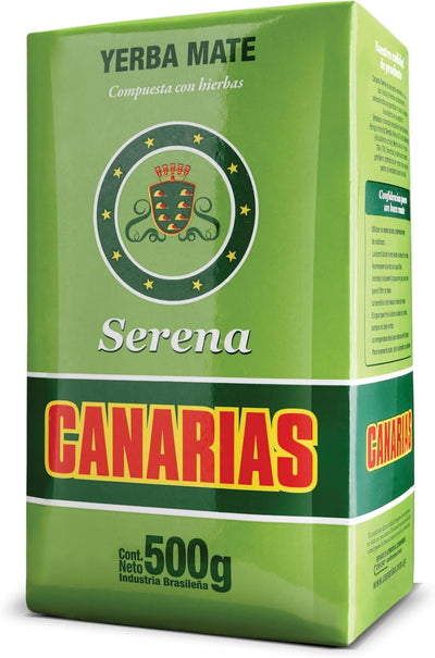 Yerba mate uruguaya Canarias Serena con hierbas sabor suave 500 g