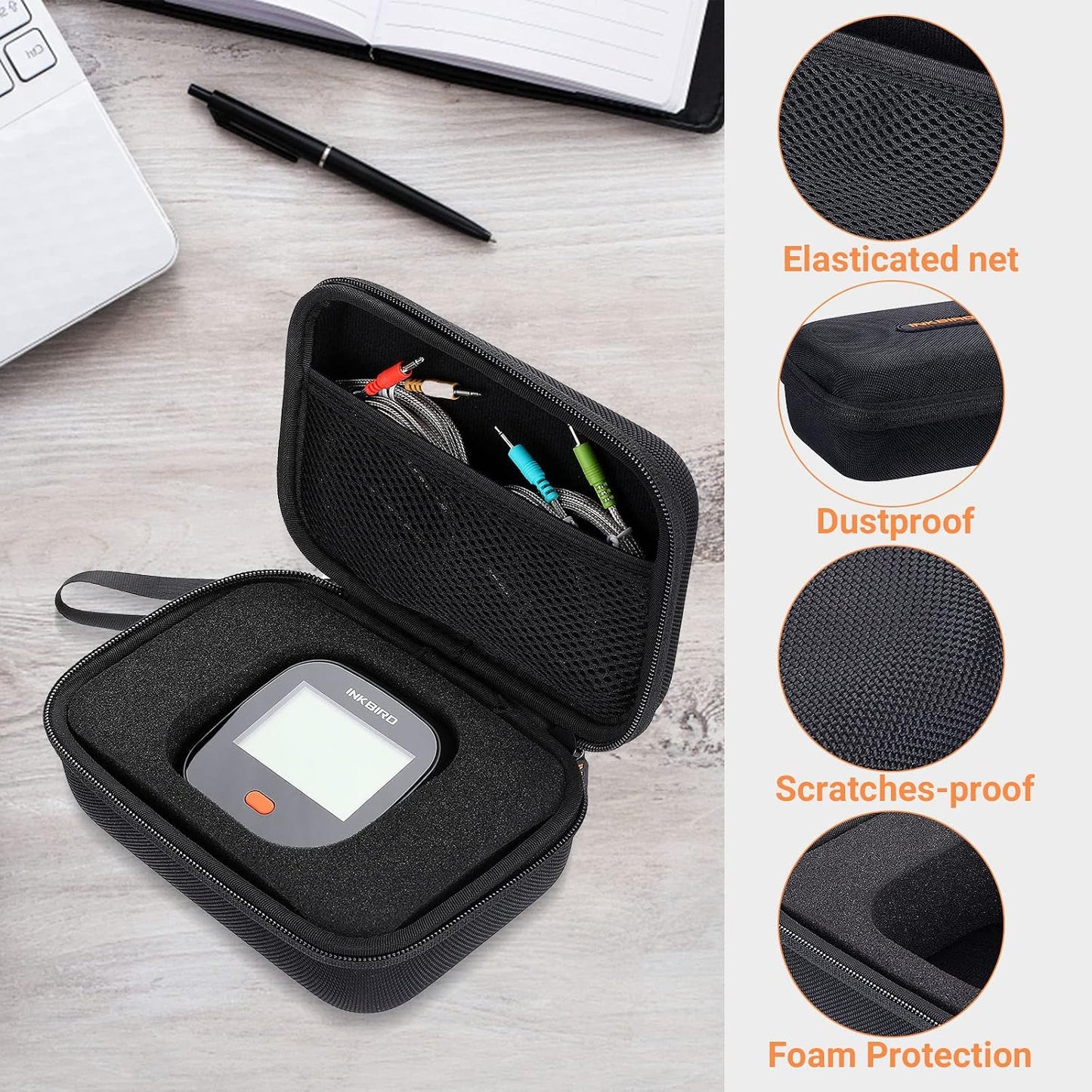 Funda EVA termómetro IBT-4XS IBT-4XC IBBQ-4T ThermoPro