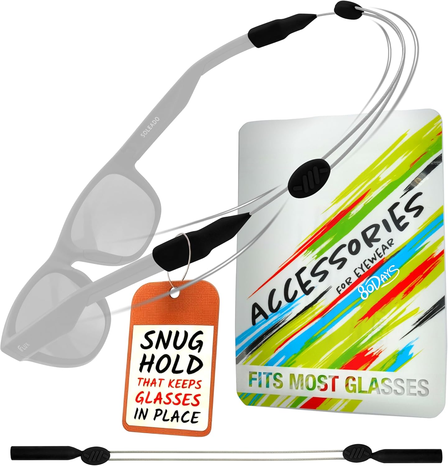 Correa ajustable para gafas con agarres silicona