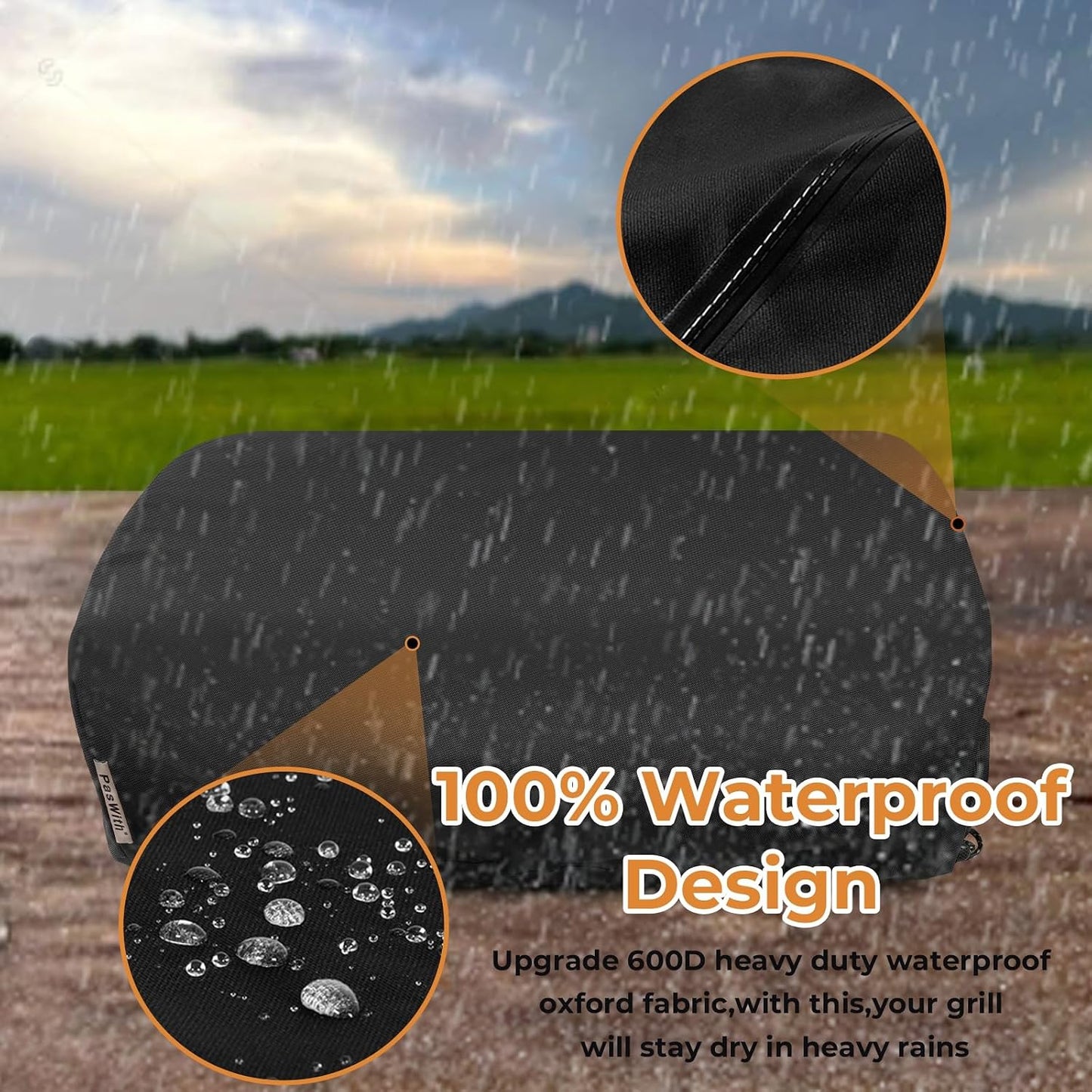 Cubierta plancha Blackstone 22pulg impermeable UV resistente