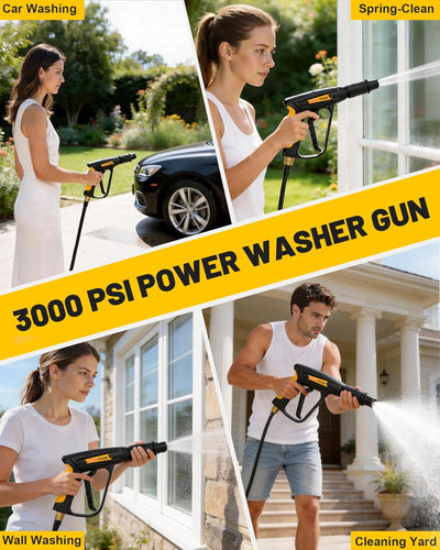 Pistola lavado presión 3000 PSI boquilla ajustable M22