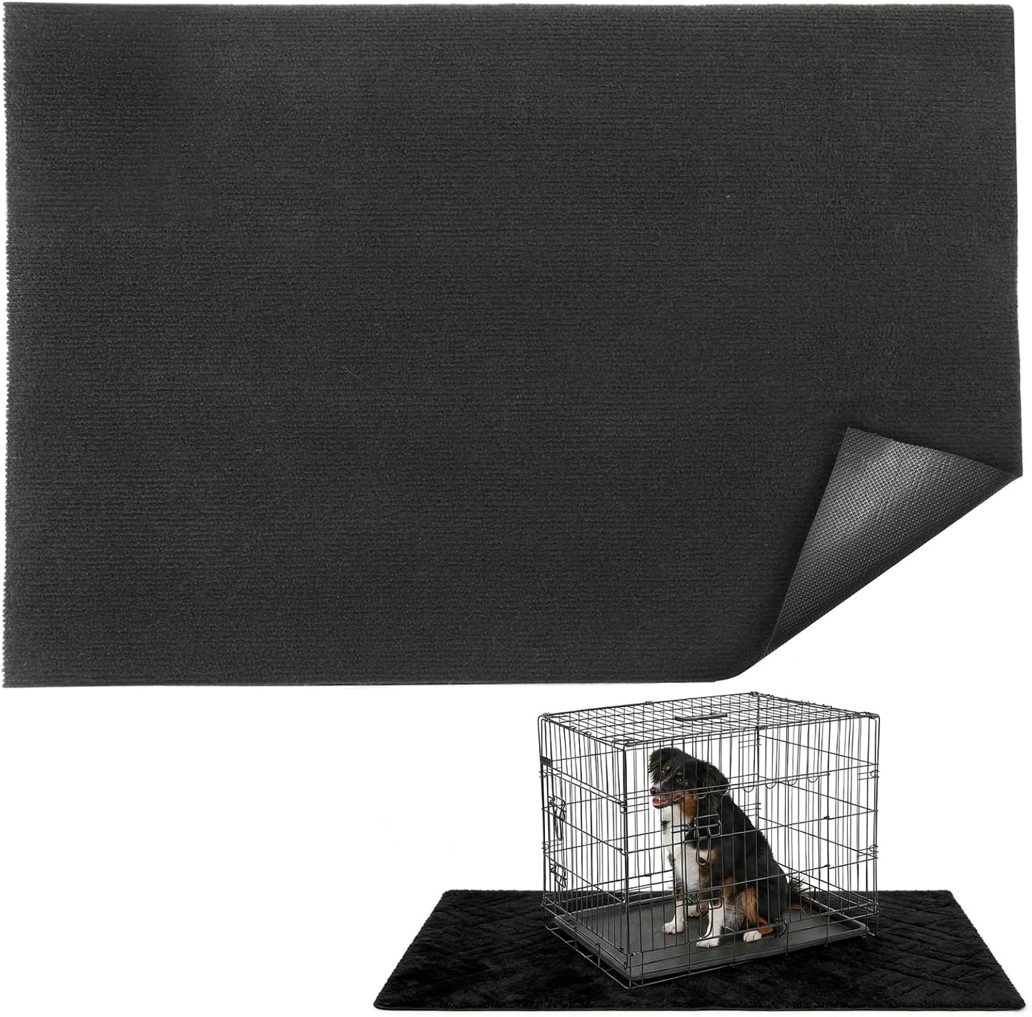 Tapete antideslizante para jaula perro 46x60pulg suave lavable