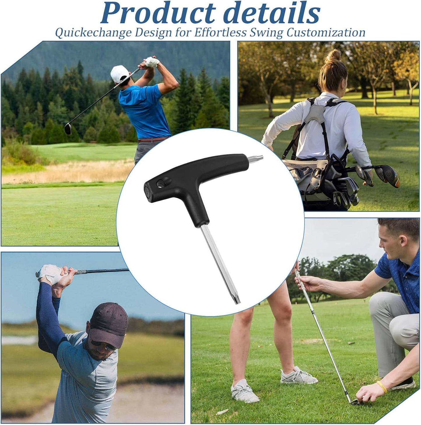 Herramienta ajuste driver golf con mango plástico