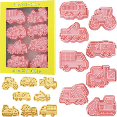 8 Pzas Molde Galletas Camión Vintage para Niños
