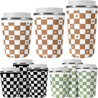 9 Fundas Neopreno Aisladas Tazas Café Frío 3 Tamaños Colores