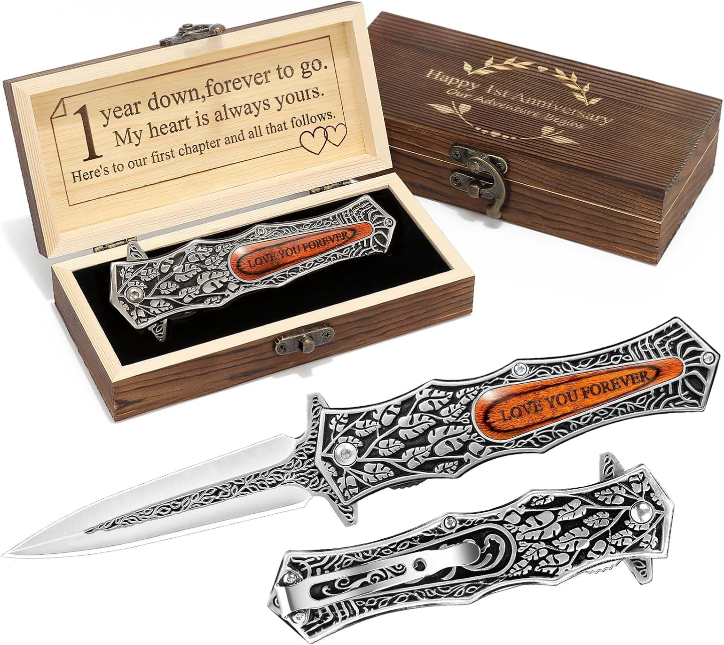 Cuchillo plegable grabado regalo aniversario