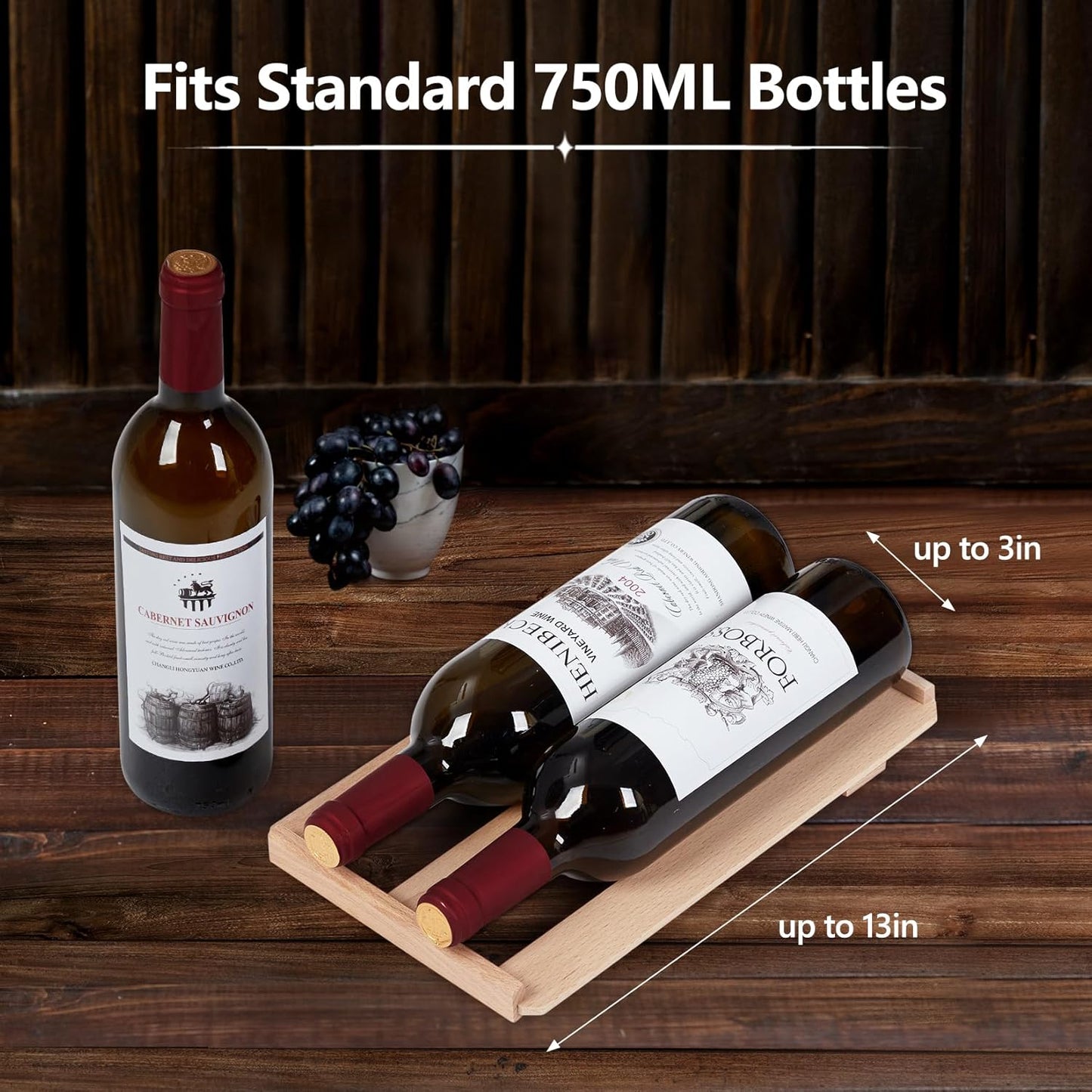 Enfriador de vino 18 botellas con estantes madera control digital