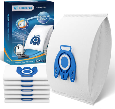 12 Bolsas Aspiradora Miele C3 C2 C1 S2 S5 3D Con Filtros Motor