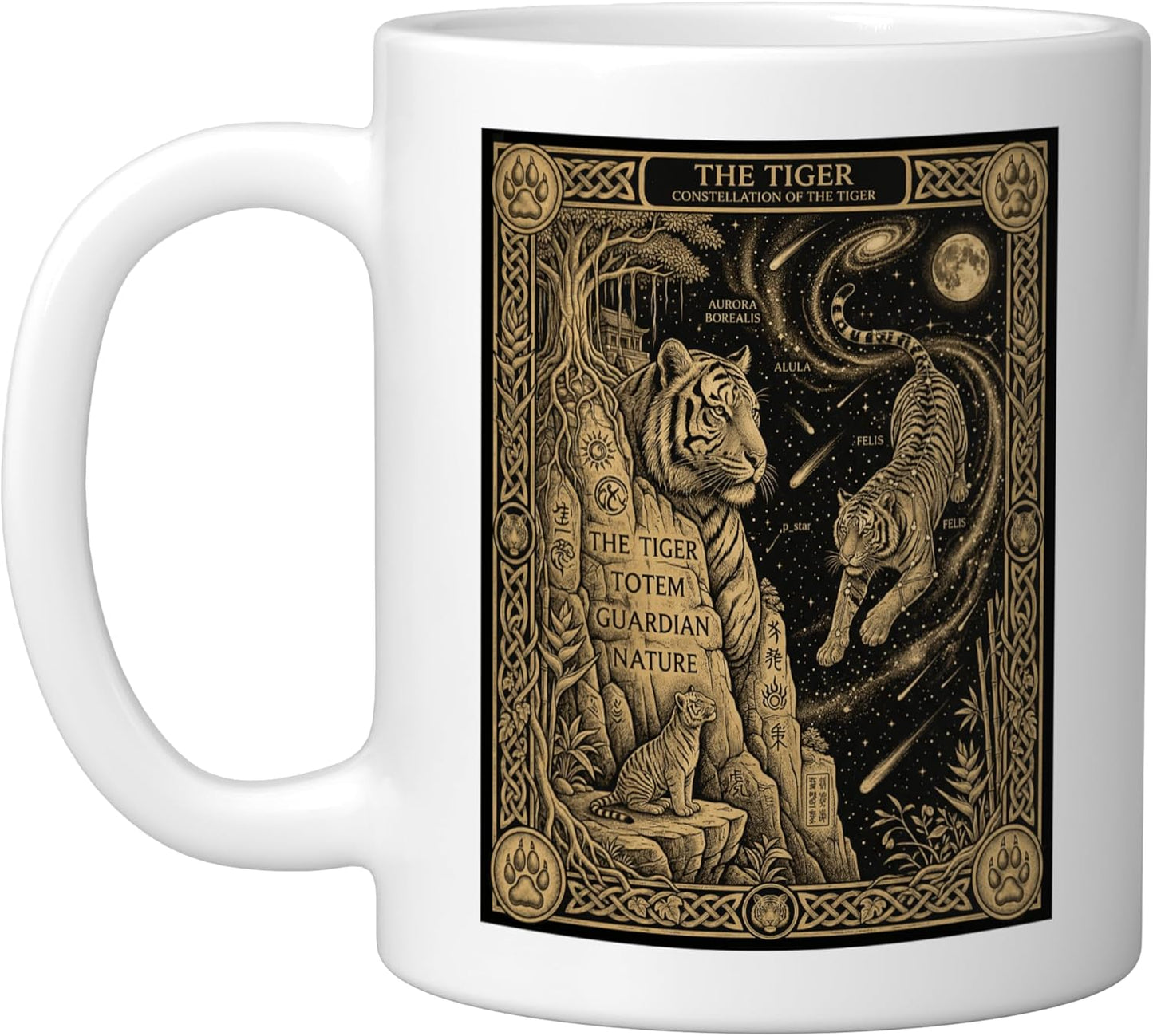 Taza Cerámica Constelación Luna Selva Tiger