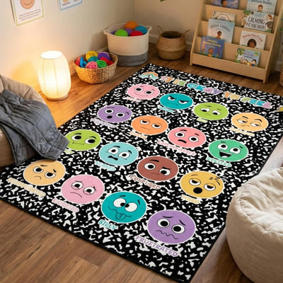 Alfombra sala juegos 6x4ft suave antideslizante decoración