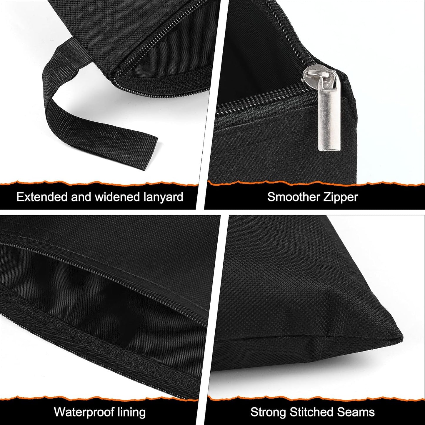 Pack 3 Bolsas Herramientas Cremallera Organizador Multiusos