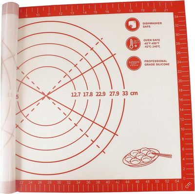 Alfombrilla de silicona antideslizante para repostería y horno 24 x 16 pulgadas