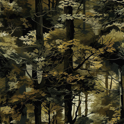 Papel tapiz bosque oscuro autoadhesivo vintage