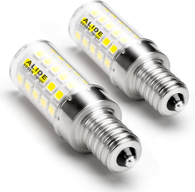 Bombilla LED E12 C7 T6 6W 5000K luz fría 120V para ventilador