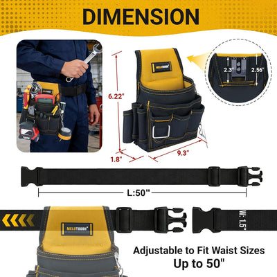 Bolsa herramientas electricista múltiples bolsillos organizador