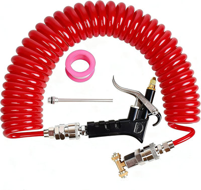 Kit soplado aire camionero 29.5pulg bobina roja con 2 boquillas