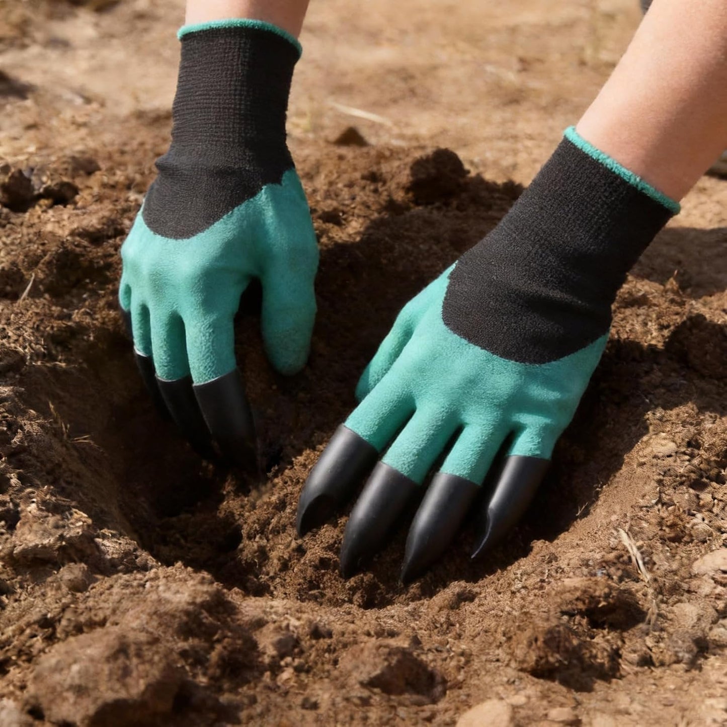 Guantes jardinería con garra impermeables para excavar