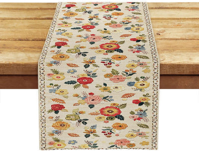 Camino mesa verano floral vintage 72pulg decoración rústica