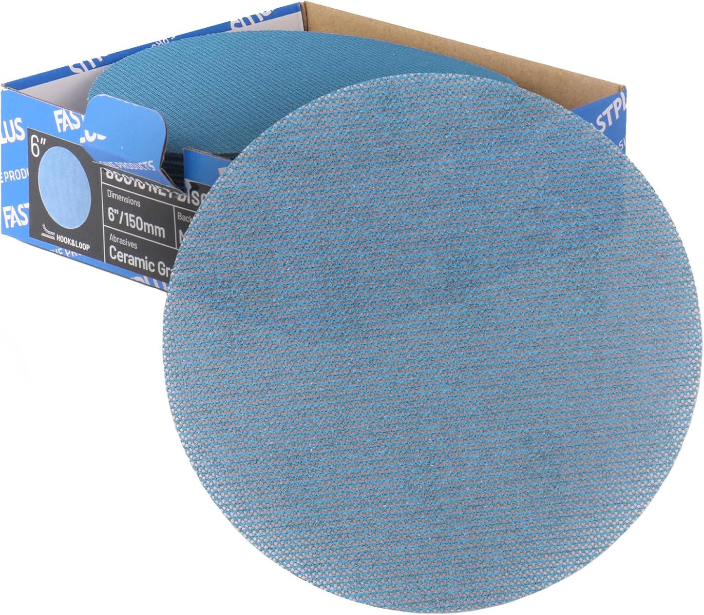 40 Discos malla 6pulg 180grano cerámica lijadora orbital
