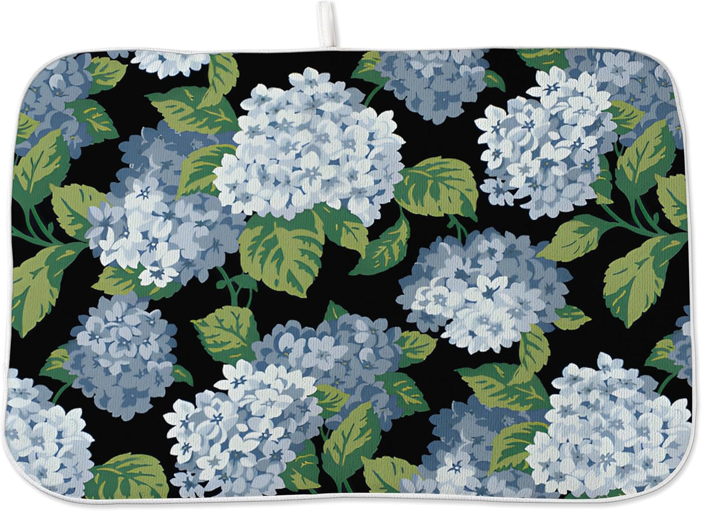 Tapete secado platos 18x24pulg floral hortensia