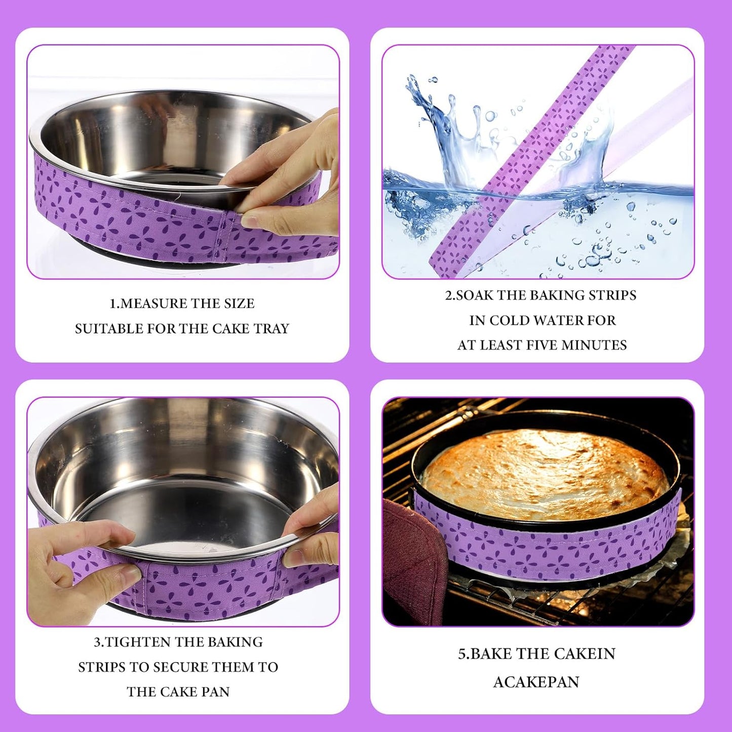 Tiras de algodón grueso absorbentes para hornear pasteles