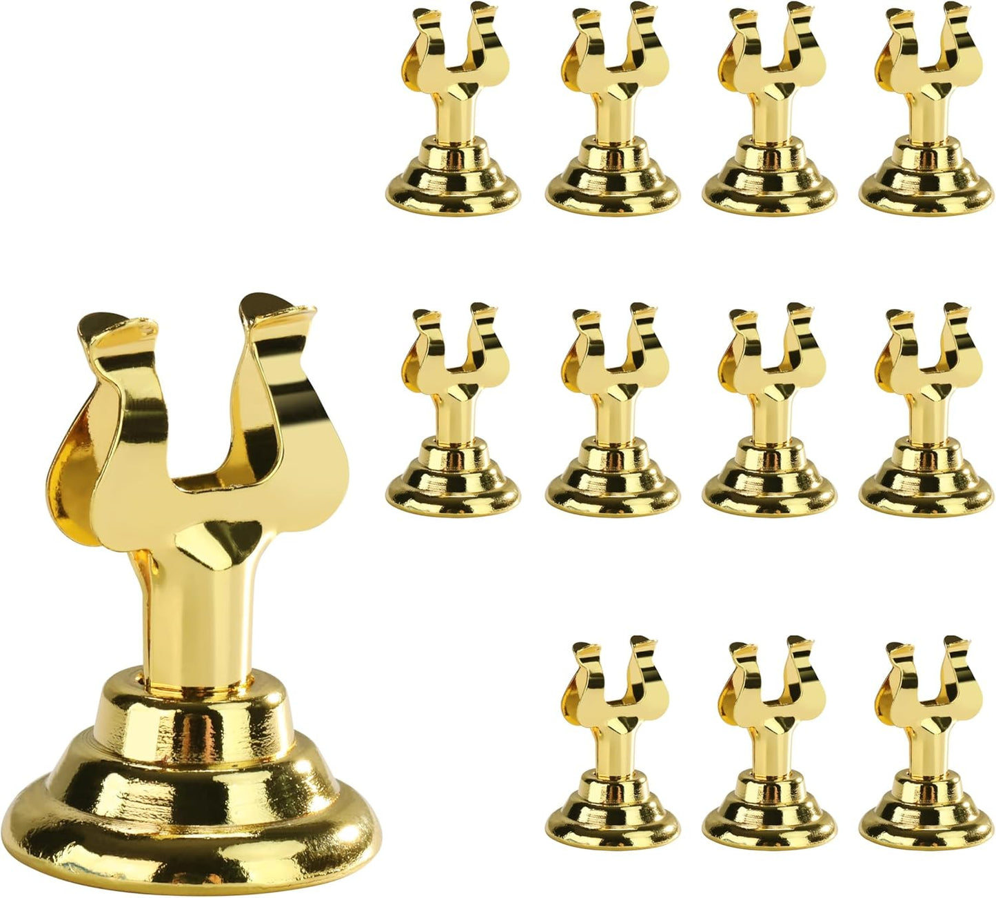 Soporte para número de mesa Triton Harp Clip estilo dorado