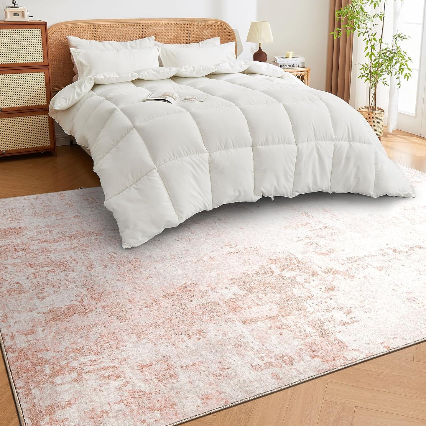 Alfombras lavables 5x7pulg antideslizantes plegables rosa