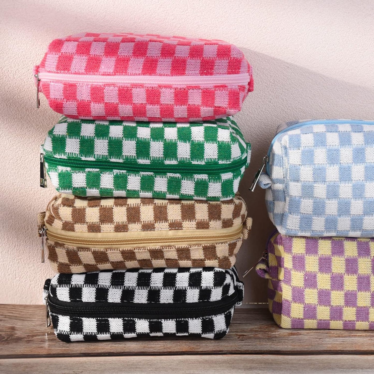 6 Pzas Bolsas Maquillaje con Cierre para Viaje