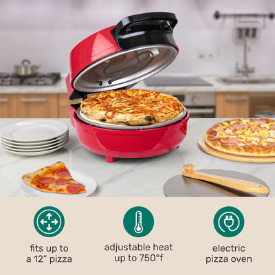 Máquina pizza piedra cerámica horno estilo leña 750°F