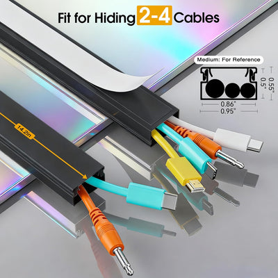 Cubiertas cable pared 212.6pulg para 2-3 cables