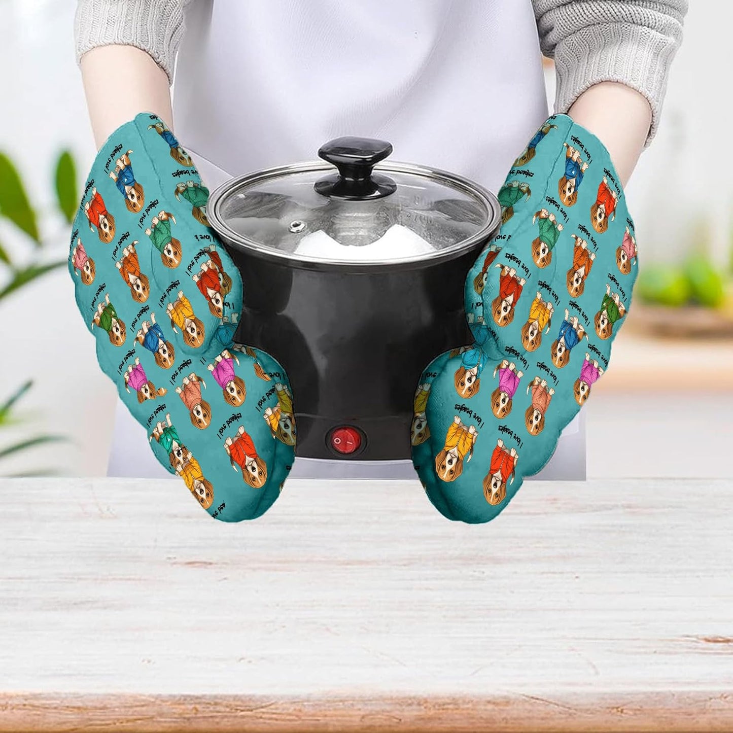 Guantes de horno resistentes al calor para cocinar