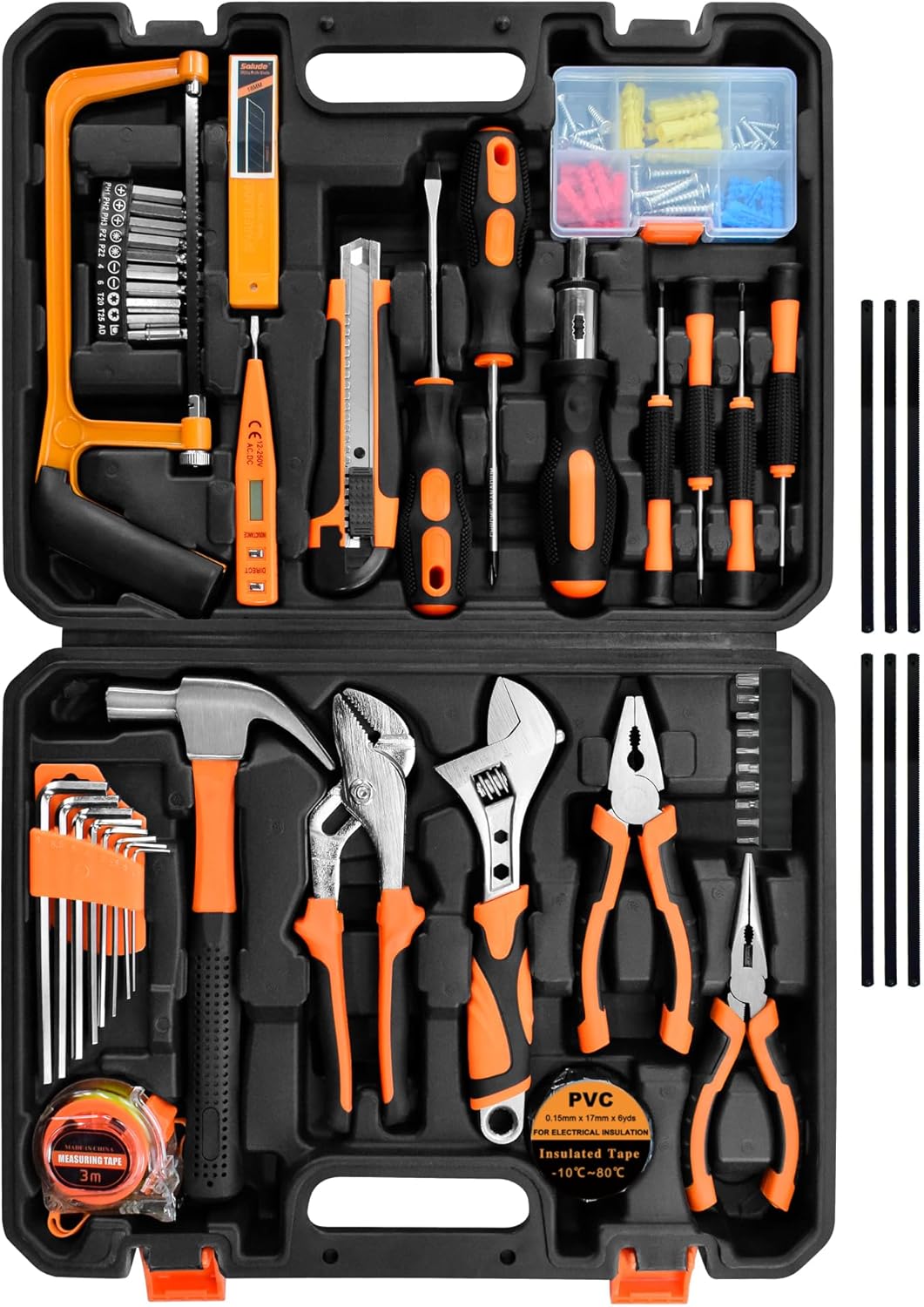 Set 148 Pzas Kit Herramientas para Reparación Hogar