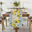 Camino de mesa de primavera y verano con azulejos de limón 13x48