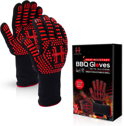 Guantes barbacoa resistentes al calor impermeables cocina