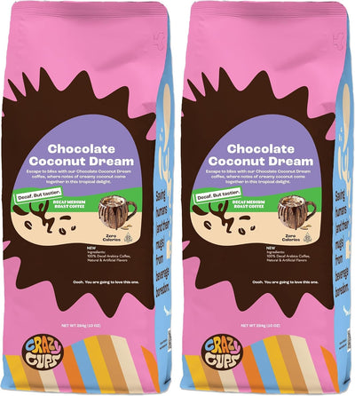 Café molido descafeinado sabor chocolate coco 10oz paq 2